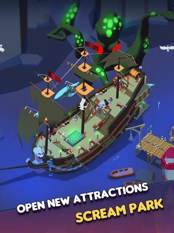 Изображение игры: Idle Scream Park