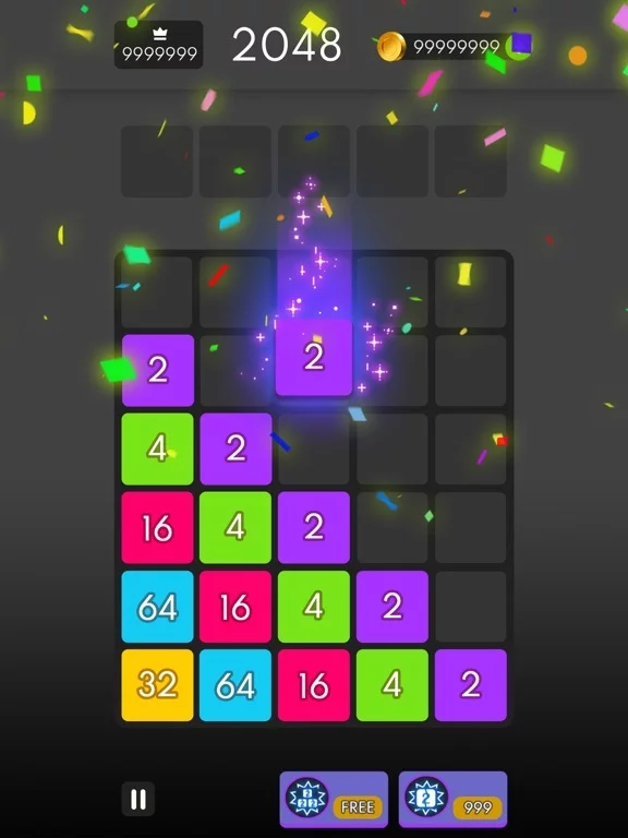 Изображение игры: Number Drop: X2 Blocks Merge