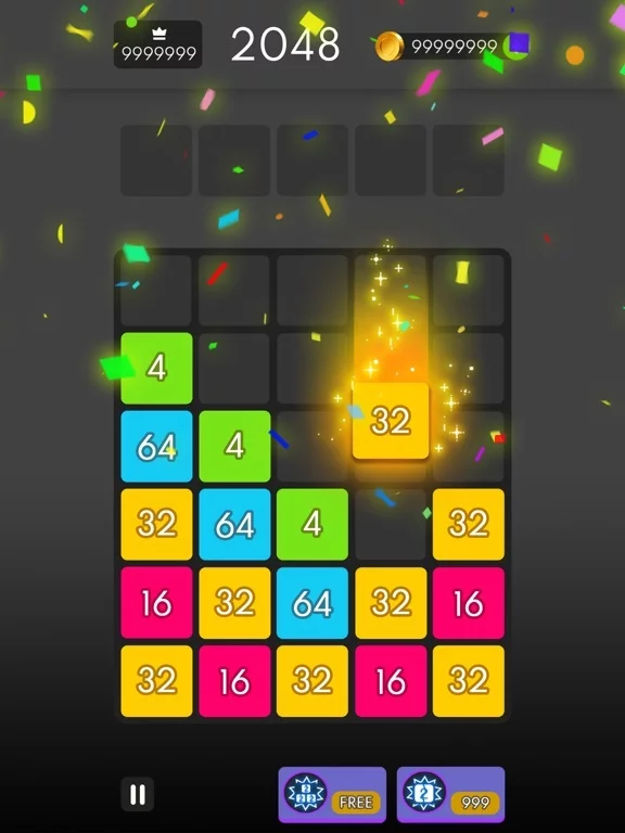 Изображение игры: Number Drop: X2 Blocks Merge