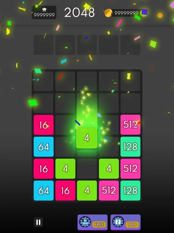 Изображение игры: Number Drop: X2 Blocks Merge