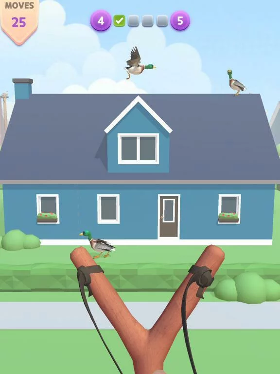 Изображение игры: Sling Birds 3D