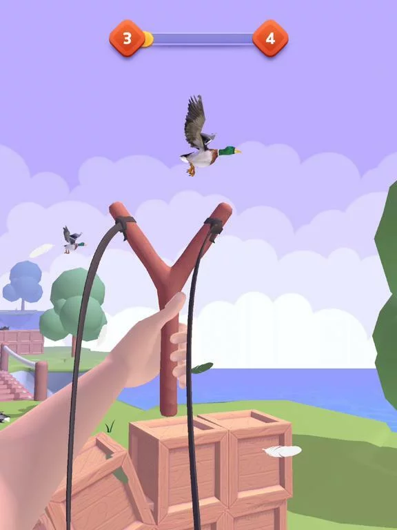 Изображение игры: Sling Birds 3D