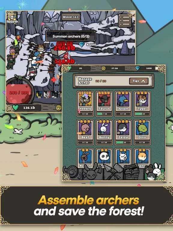 Изображение игры: Archer Forest: Idle Defence