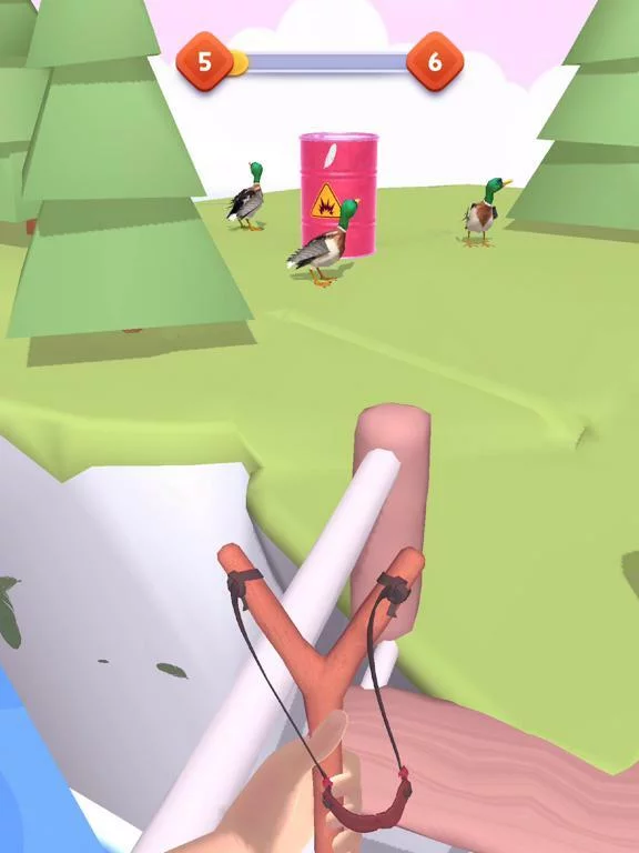 Изображение игры: Sling Birds 3D