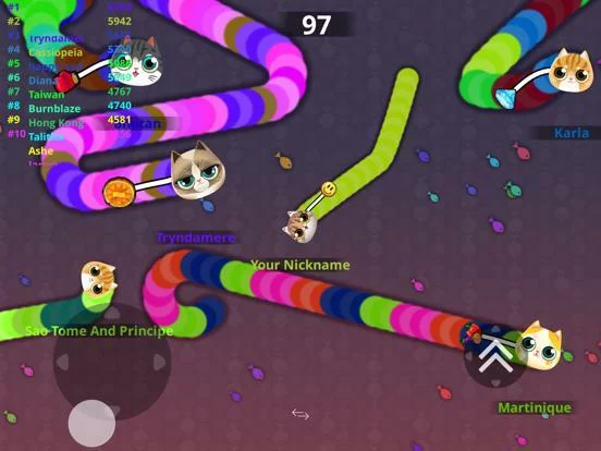 Изображение игры: Kitty.IO - Roller Neko Cats