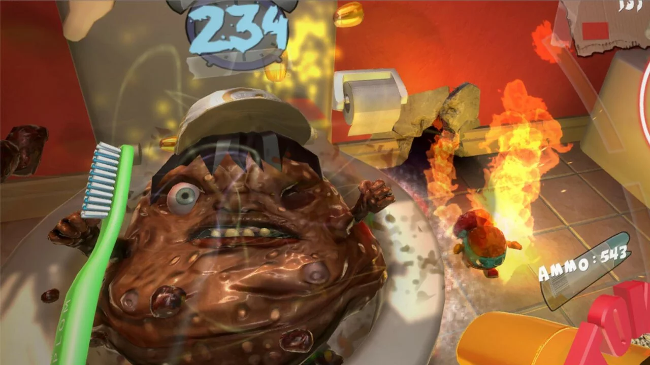 Изображение игры: ATTACK OF THE EVIL POOP VR