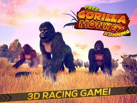 Изображение игры: Gorilla Monkey Running Adventure Game For Free