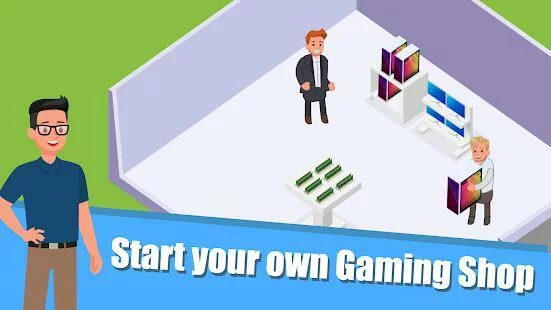 Изображение игры: Gaming Shop Tycoon  - Idle Shopkeeper Tycoon Game