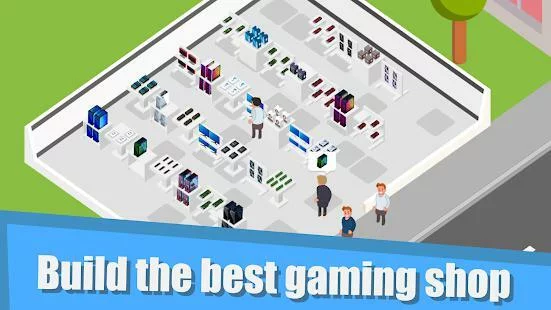 Изображение игры: Gaming Shop Tycoon  - Idle Shopkeeper Tycoon Game