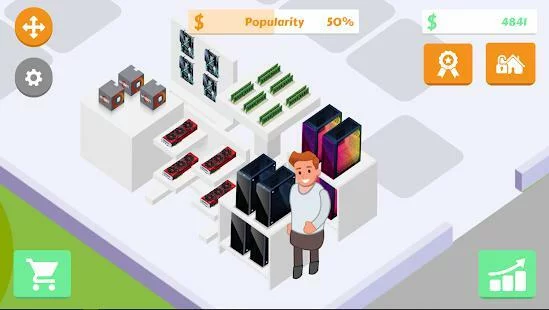 Изображение игры: Gaming Shop Tycoon  - Idle Shopkeeper Tycoon Game