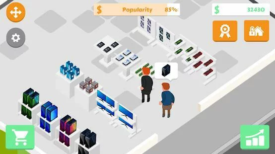 Изображение игры: Gaming Shop Tycoon  - Idle Shopkeeper Tycoon Game