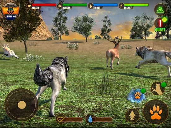 Изображение игры: Wolf Life Simulation 2017
