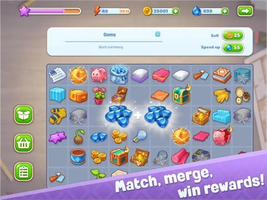 Изображение игры: Merge Design: home makeover