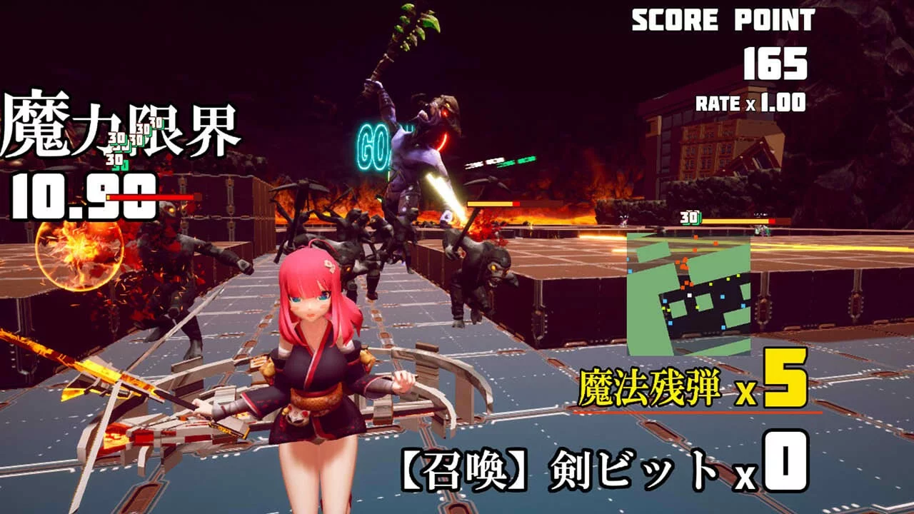 Изображение игры: 魔法少女は自由に変身できない。