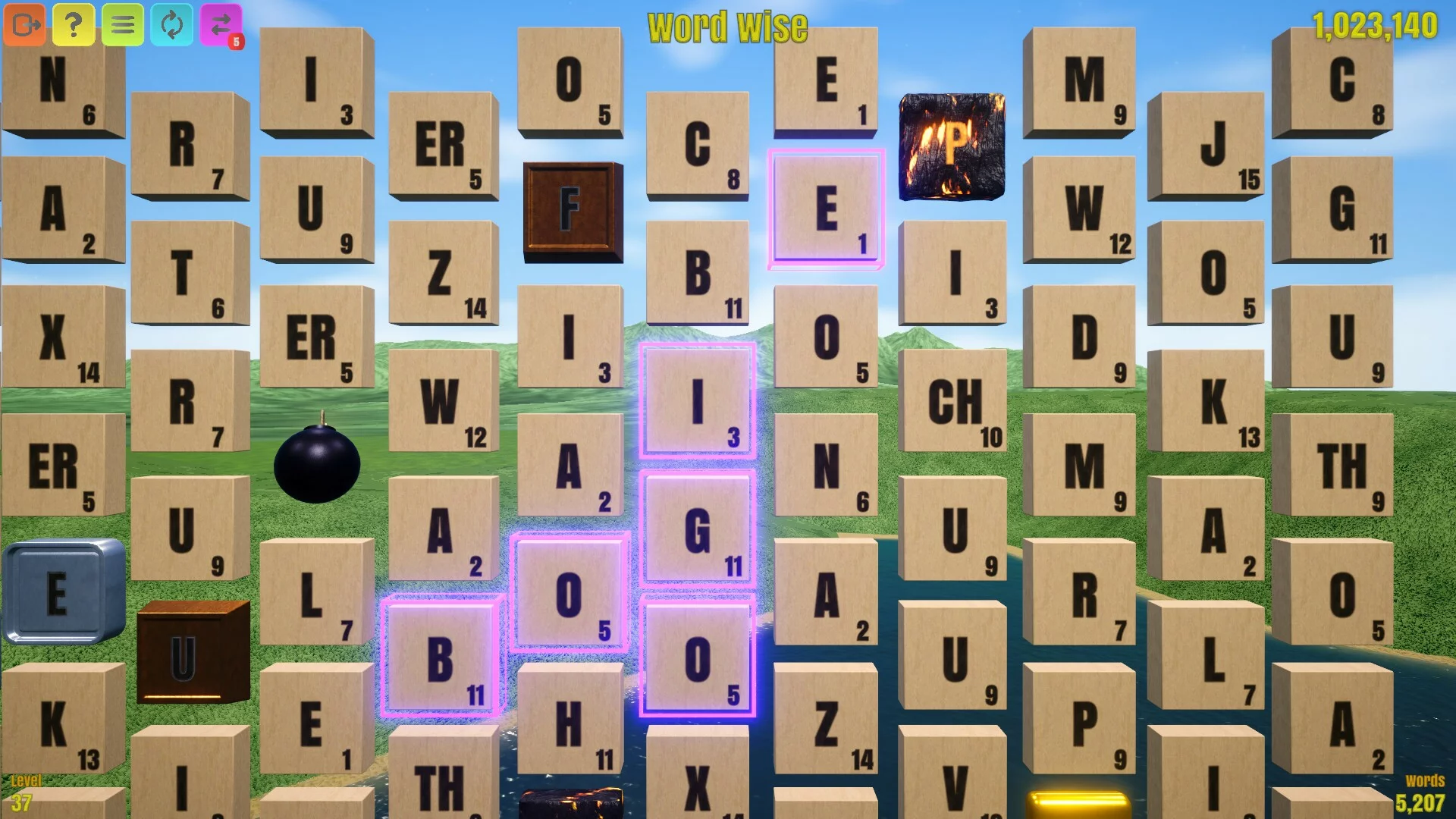 Изображение игры: Word Wise