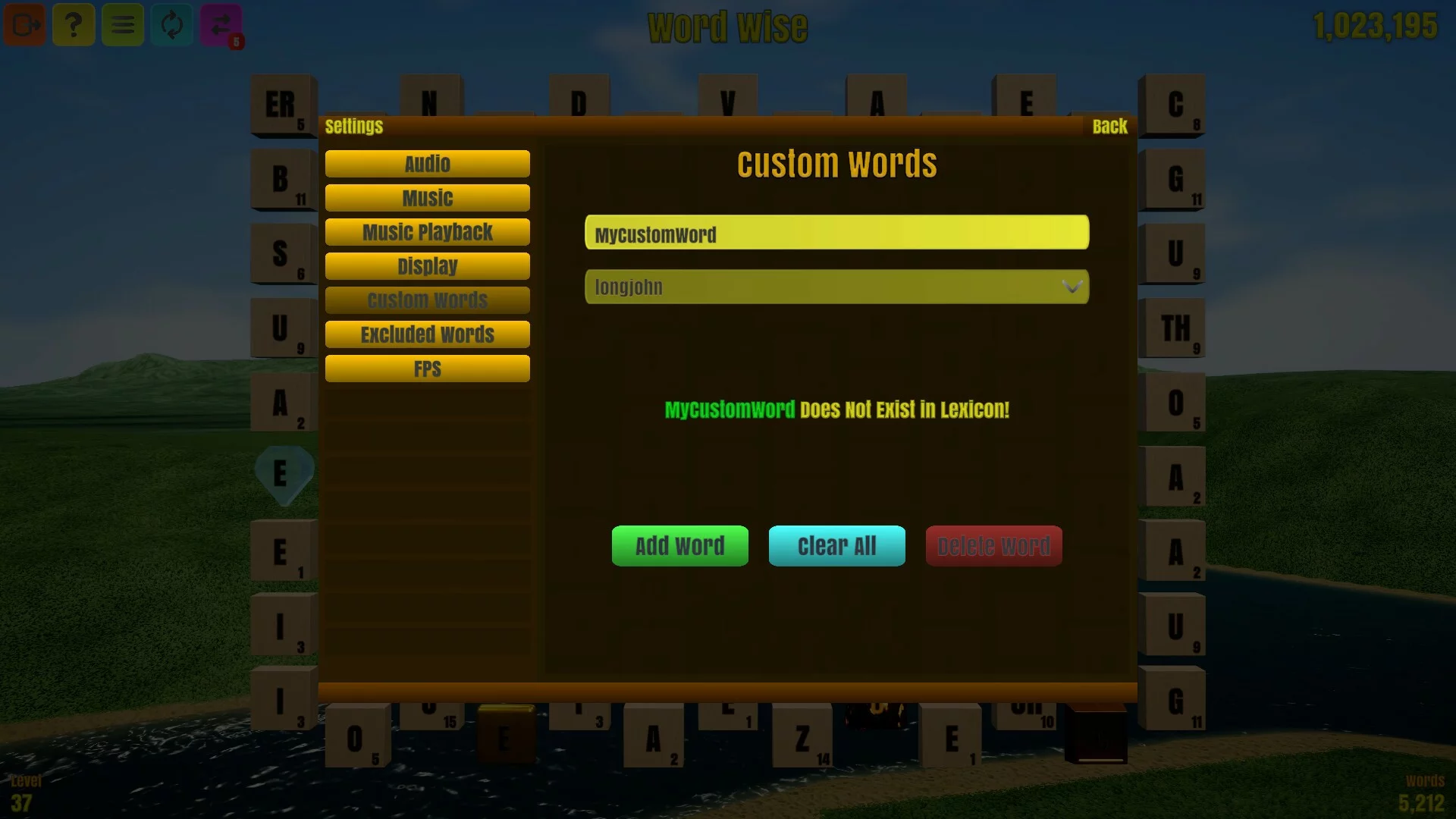 Изображение игры: Word Wise