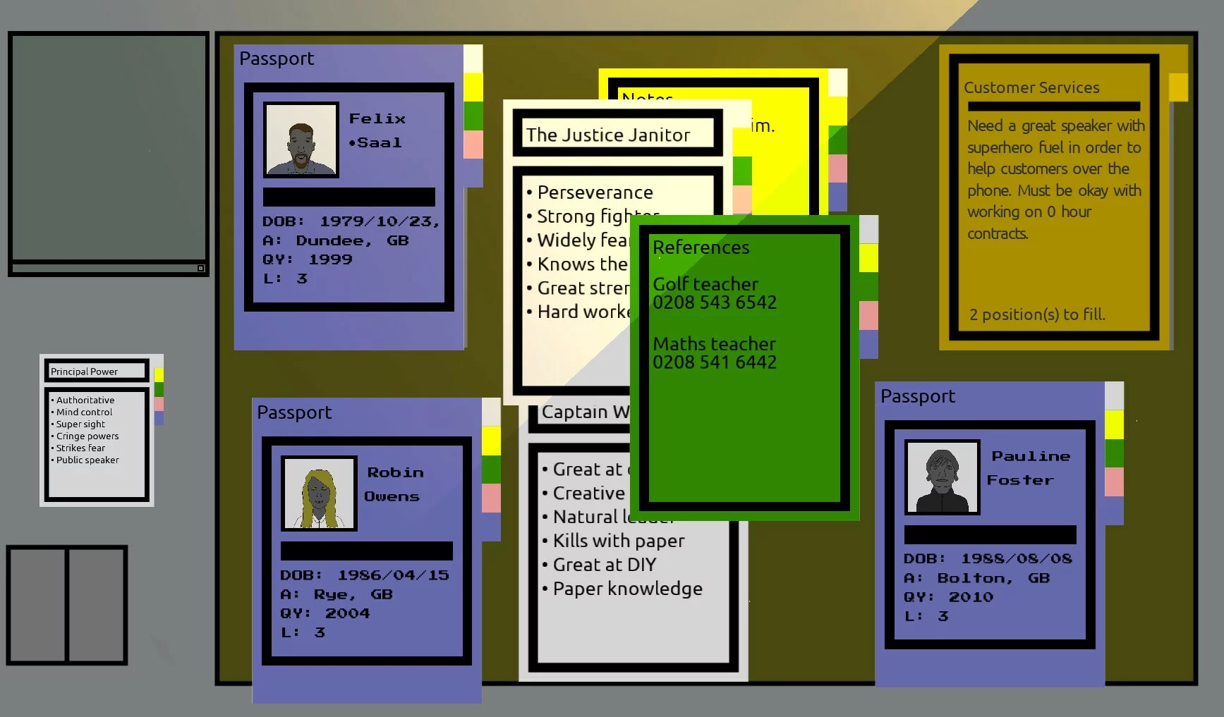 Изображение игры: Superhero Recruitment Simulator