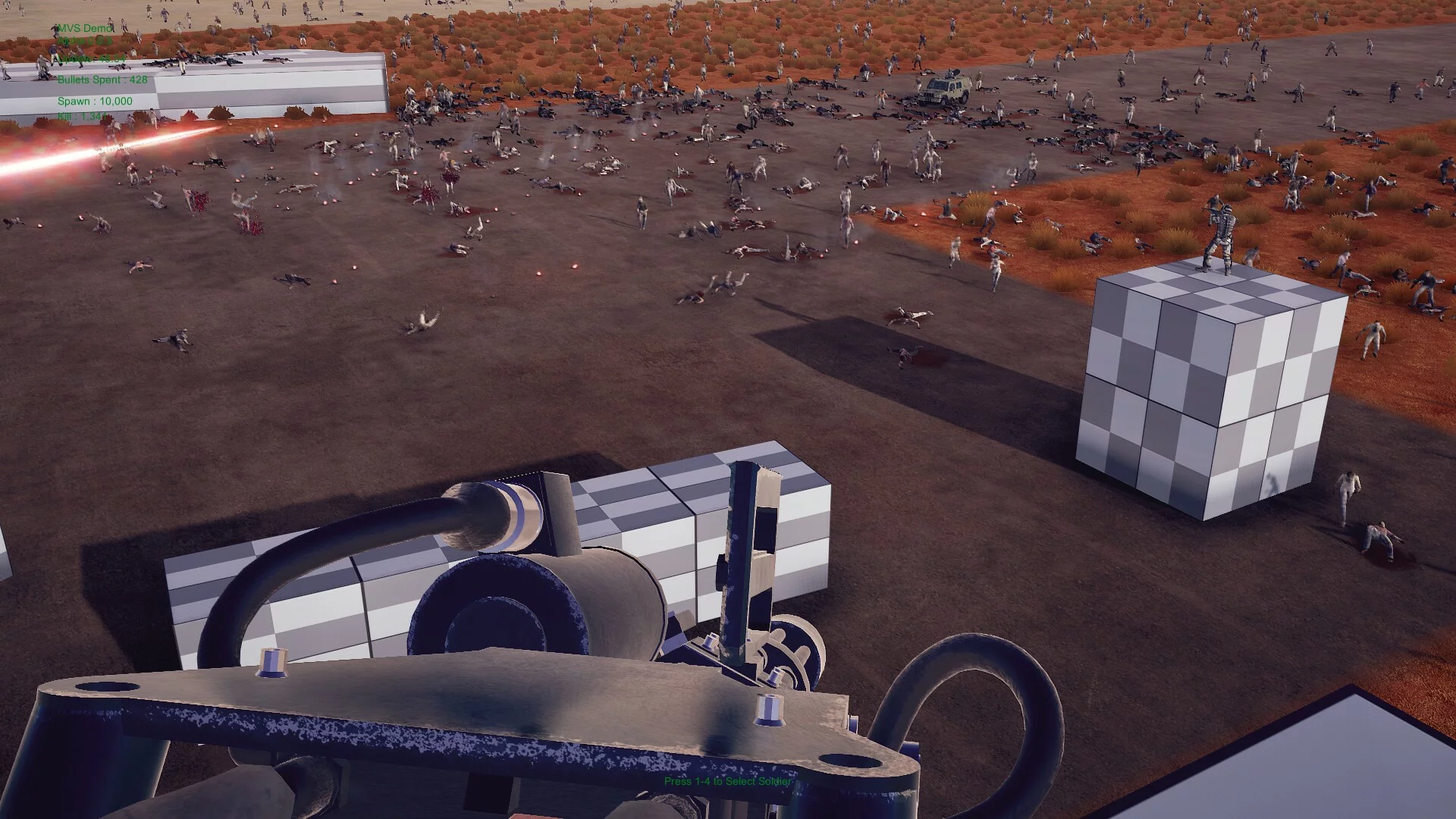Изображение игры: Minigun VS Swarms of the Zombie Apocalypse Simulator