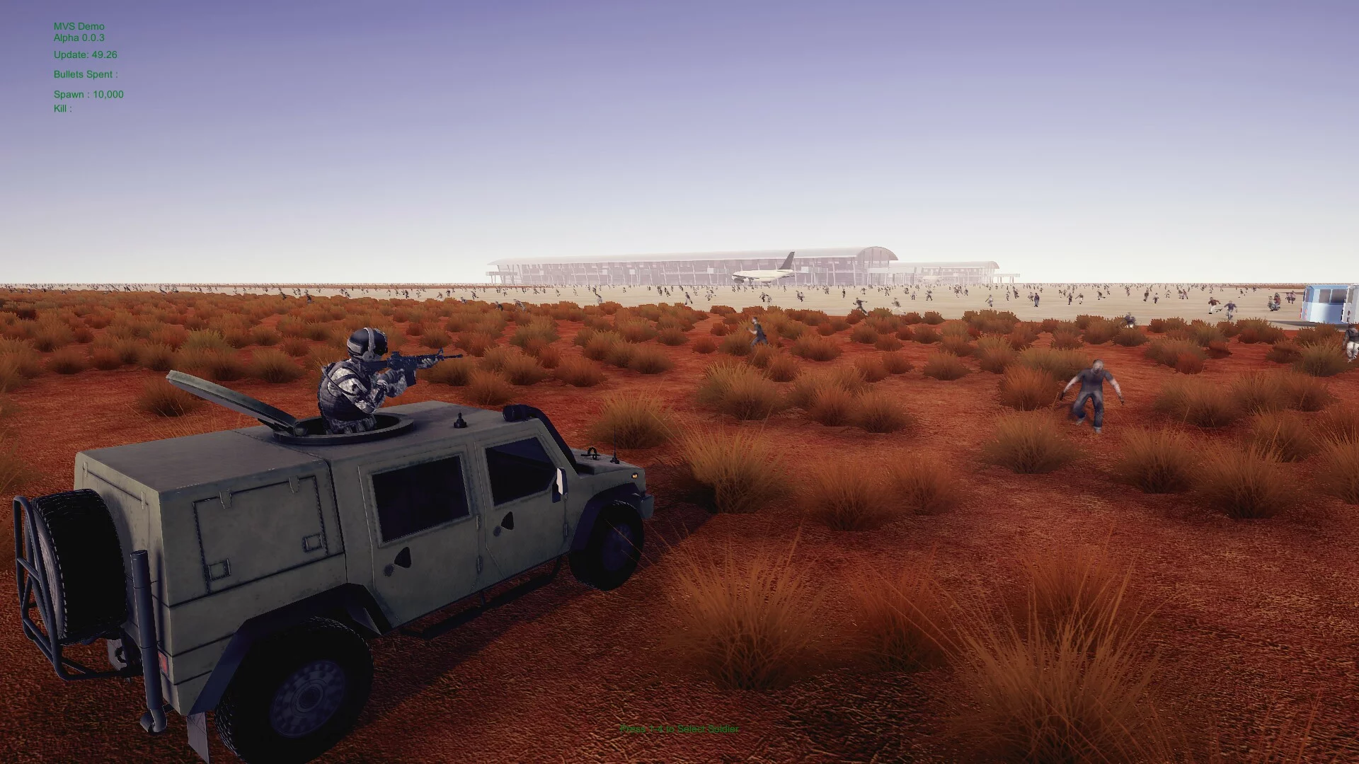 Изображение игры: Minigun VS Swarms of the Zombie Apocalypse Simulator