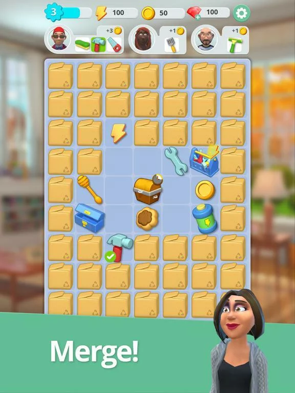 Изображение игры: Mergedom: Home Design