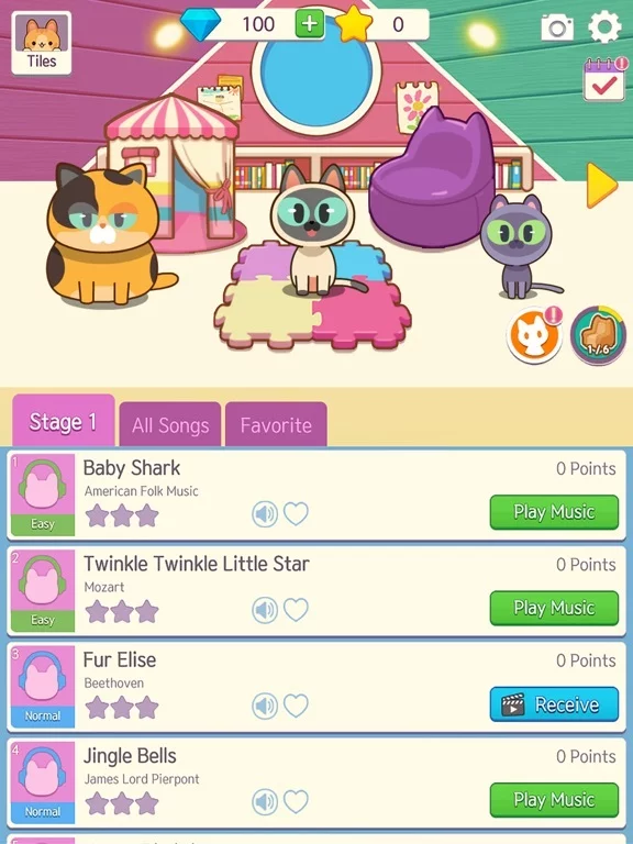 Изображение игры: Cat Piano Design