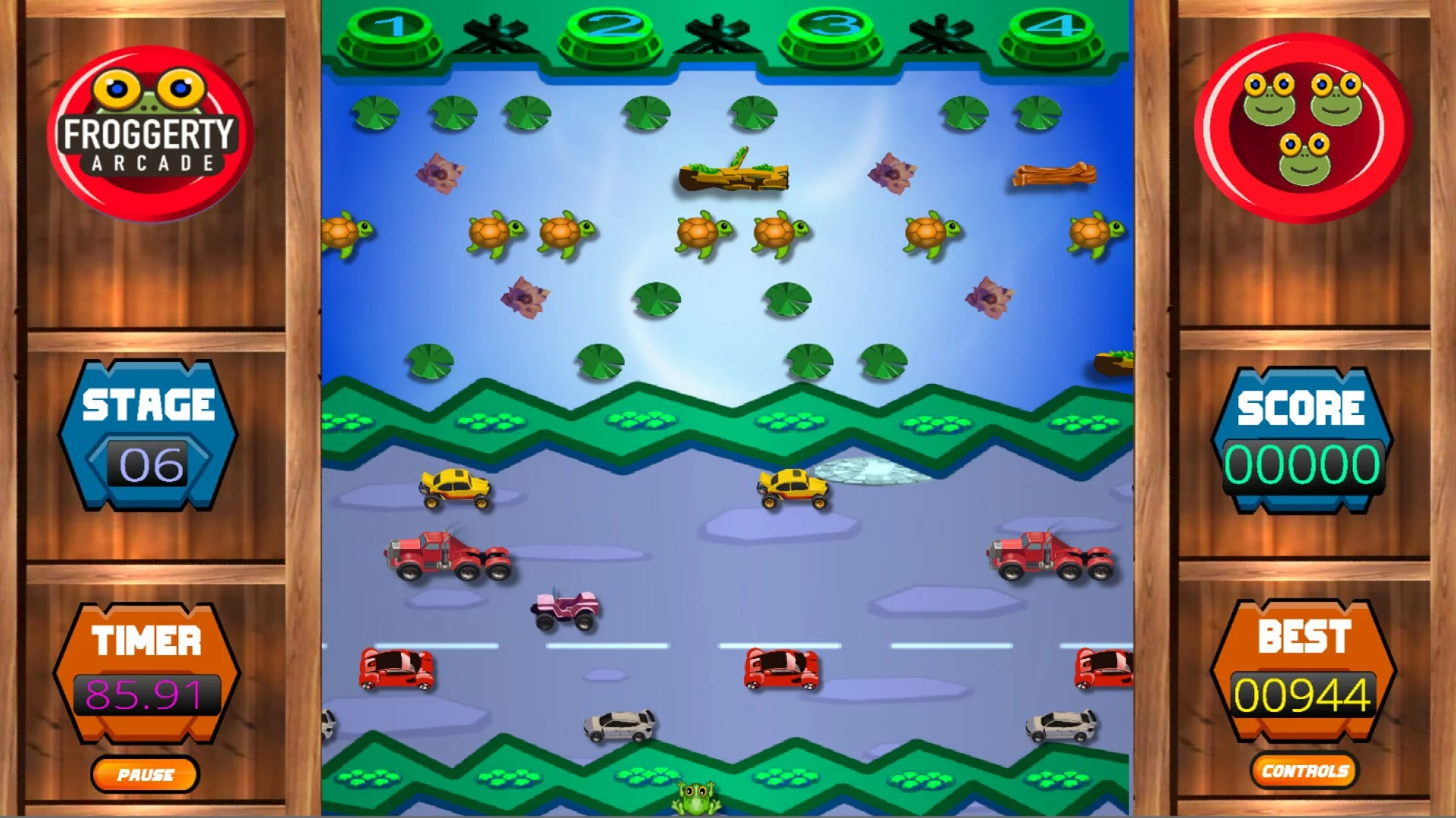 Изображение игры: Froggerty Arcade