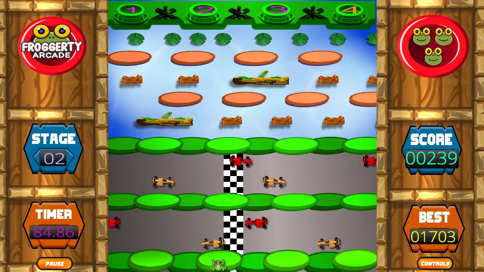Изображение игры: Froggerty Arcade
