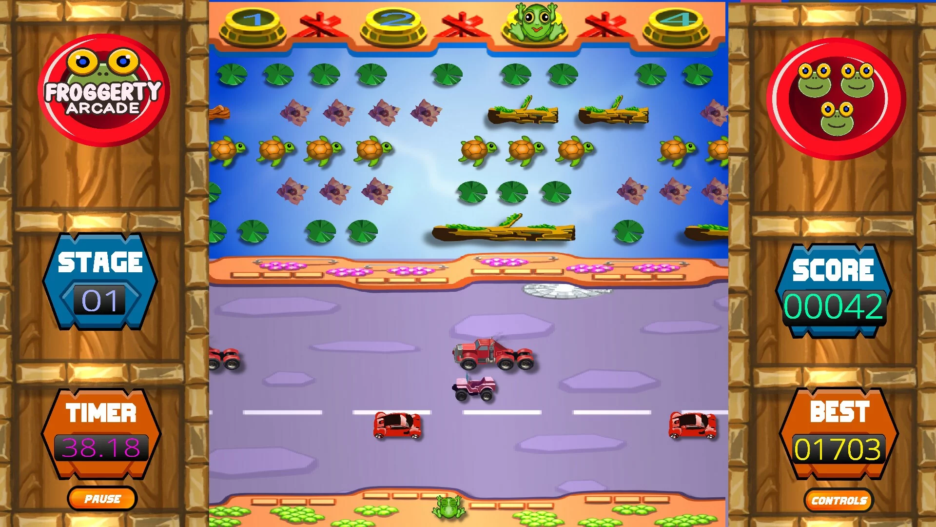 Изображение игры: Froggerty Arcade