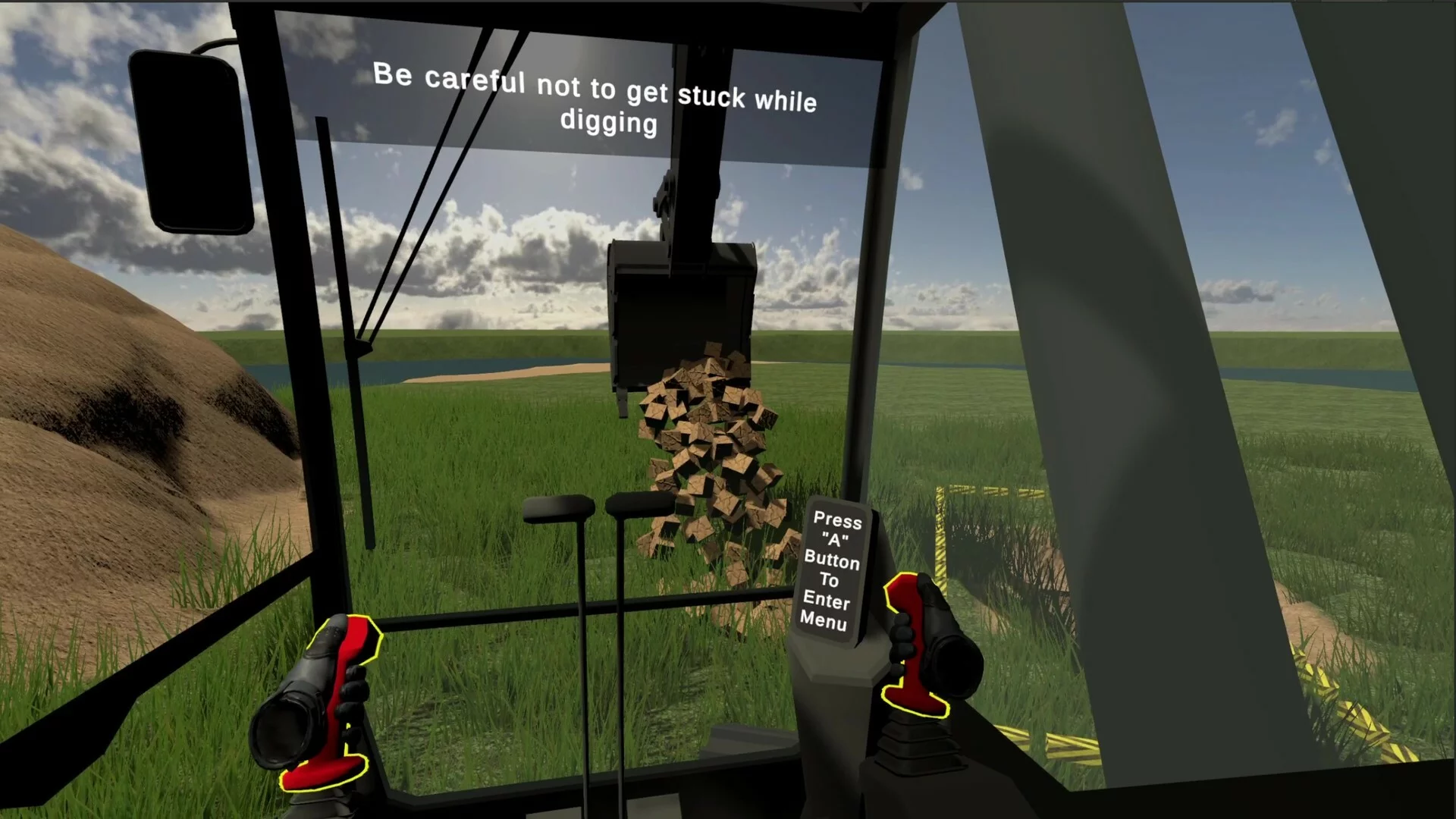 Изображение игры: Excavator Simulator VR