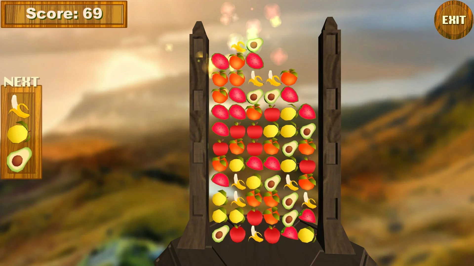 Изображение игры: Fruit Row