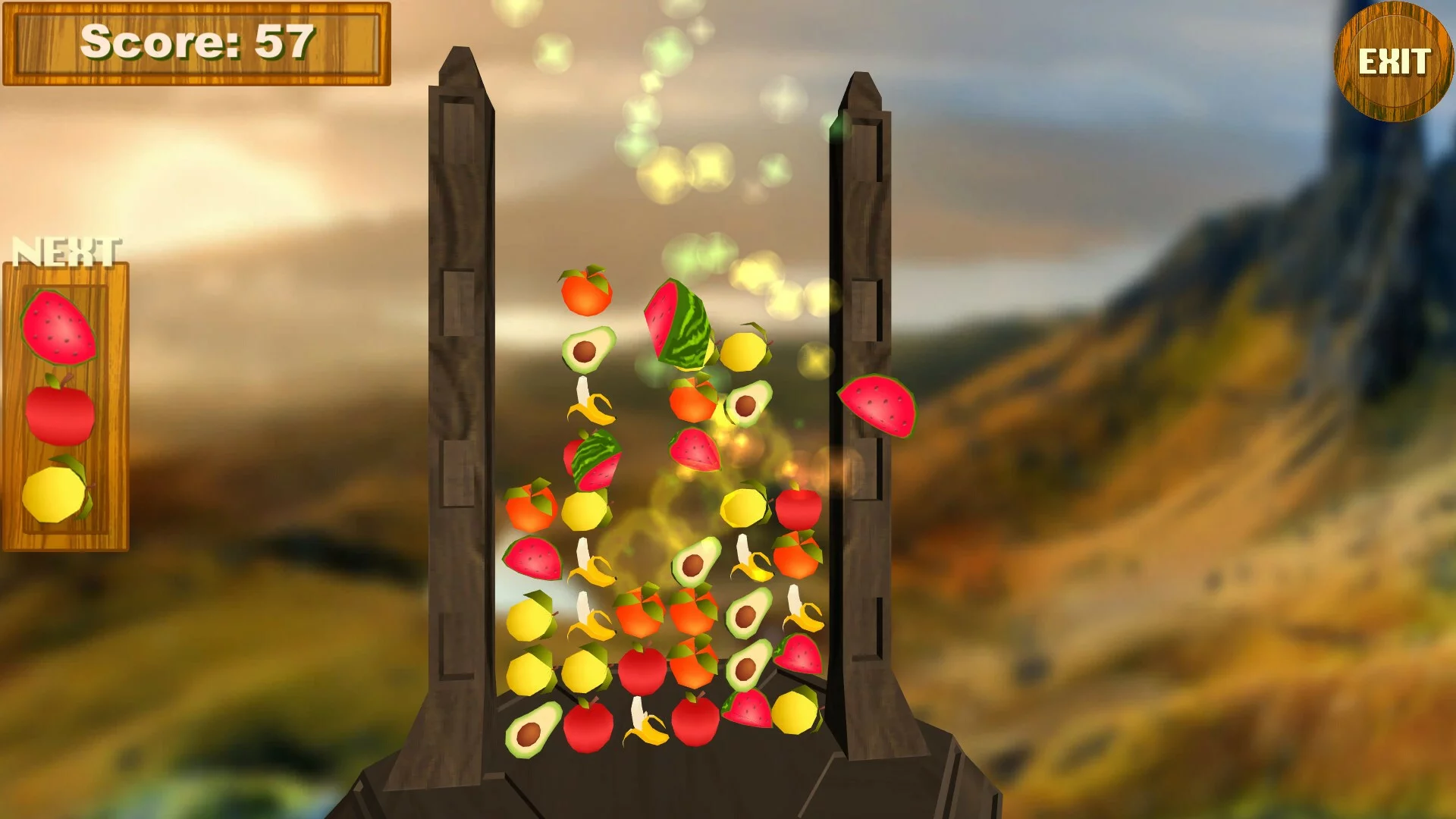 Изображение игры: Fruit Row