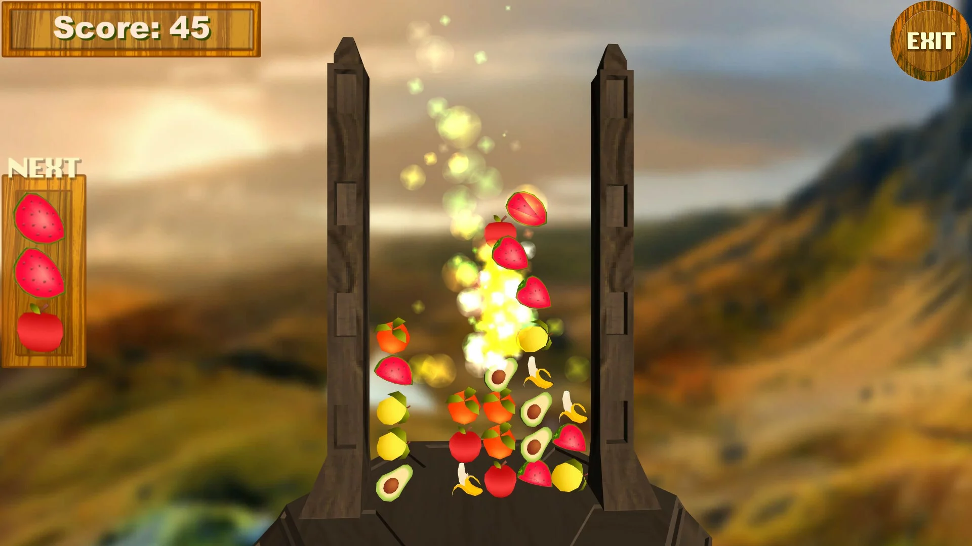 Изображение игры: Fruit Row