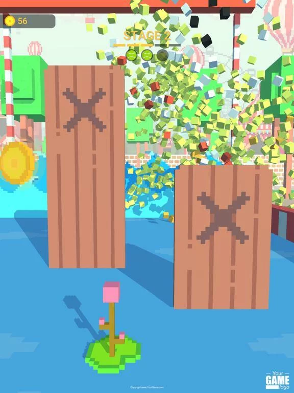 Изображение игры: Pixel Ball: slide master