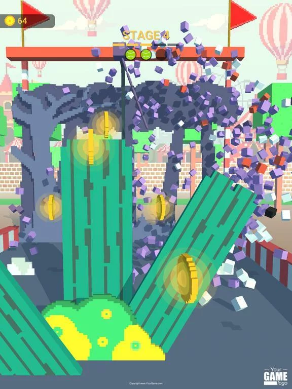 Изображение игры: Pixel Ball: slide master