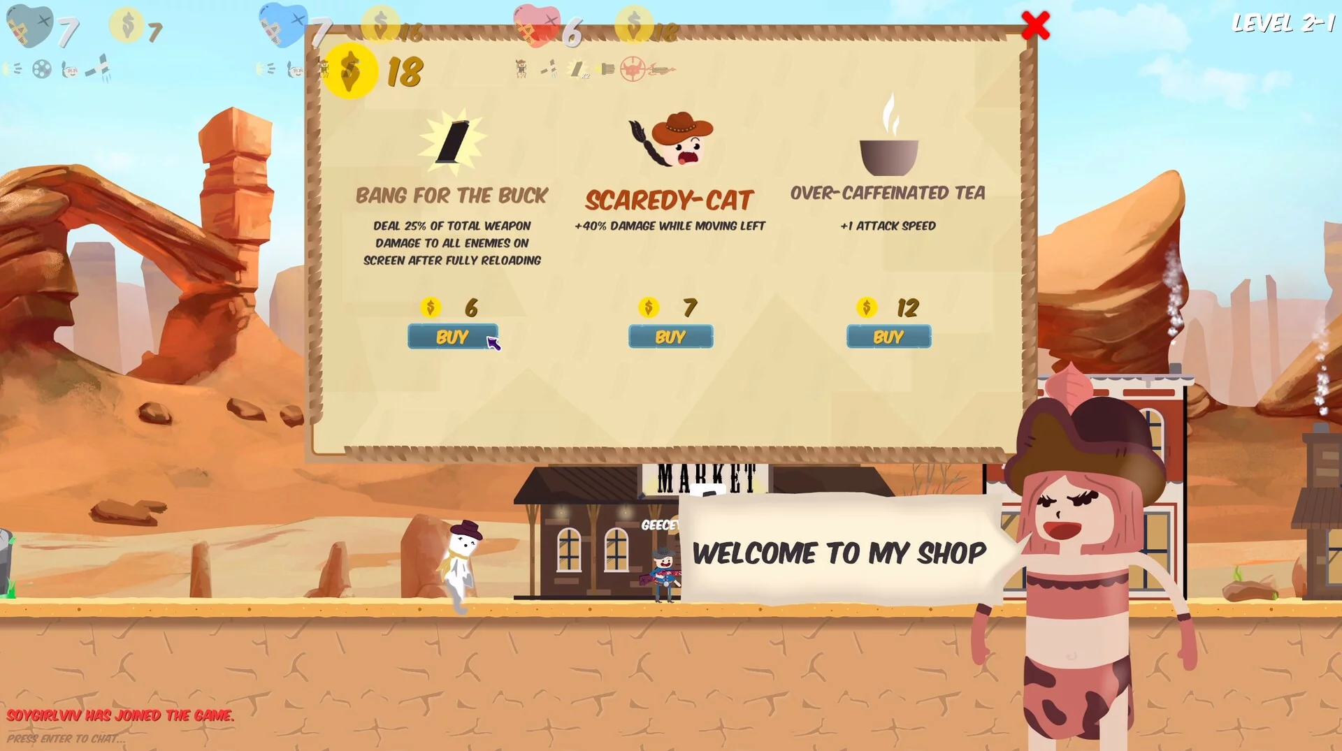Изображение игры: Kungfu Cowboy