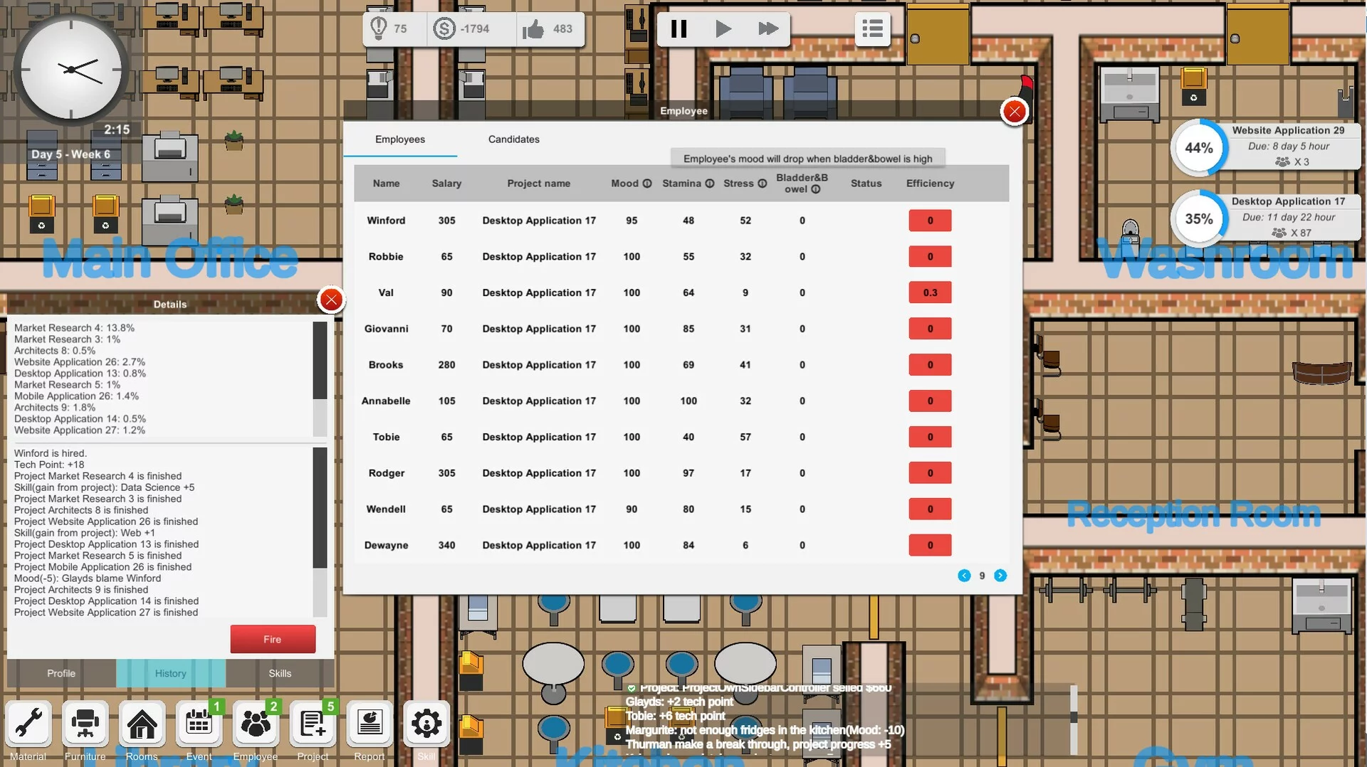 Изображение игры: Outsourcing - IT company simulator