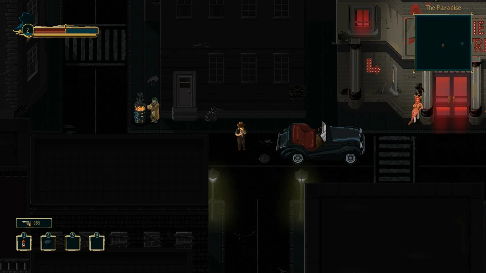 Изображение игры: Pecaminosa - A Pixel Noir Game
