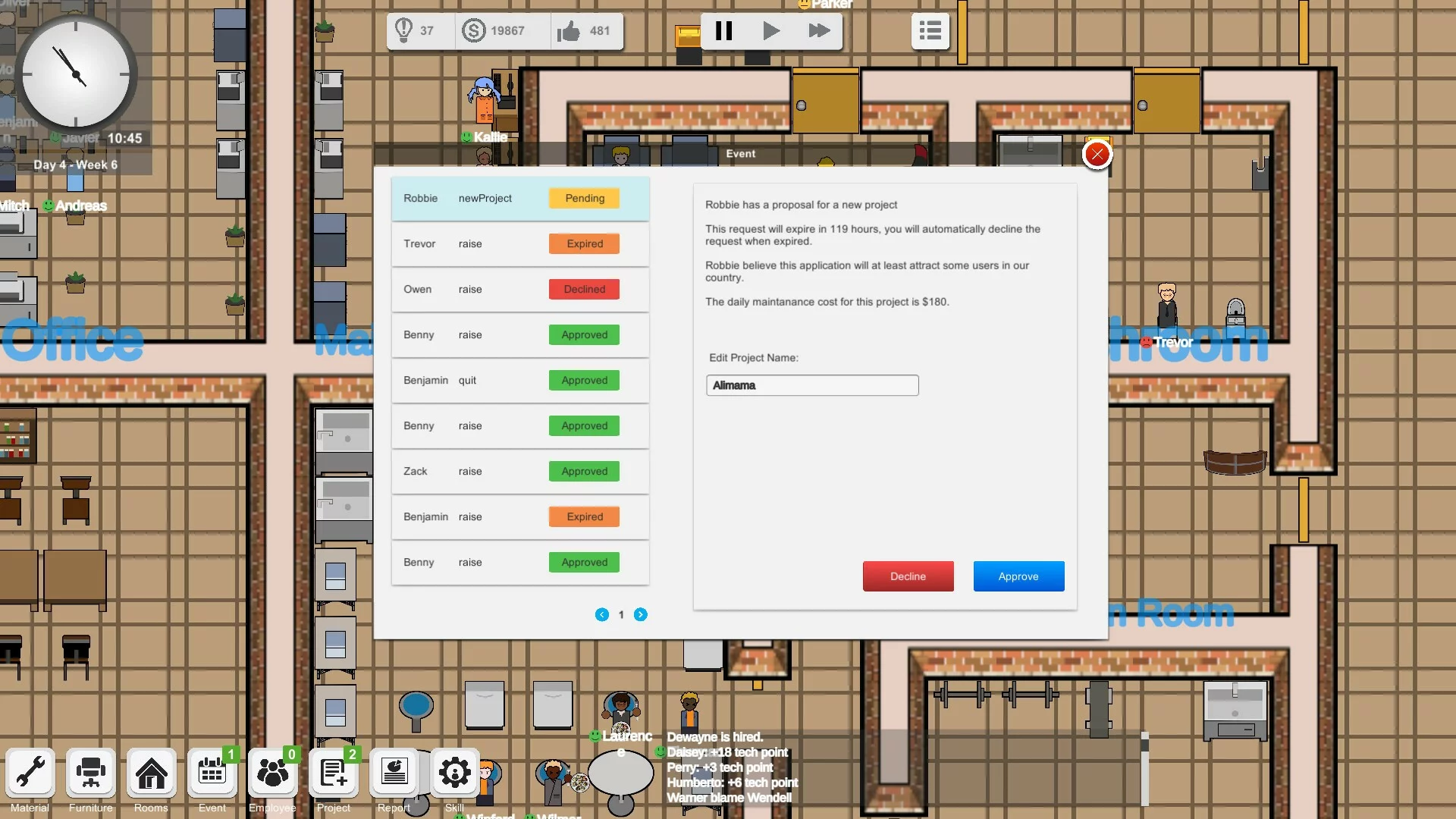 Изображение игры: Outsourcing - IT company simulator