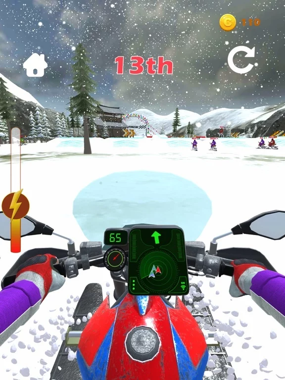 Изображение игры: Snow Racer!