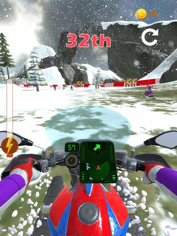 Изображение игры: Snow Racer!