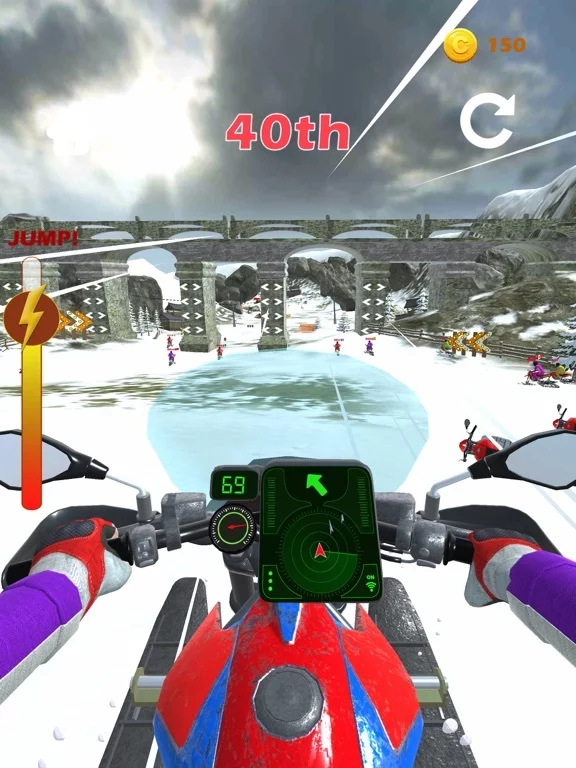 Изображение игры: Snow Racer!
