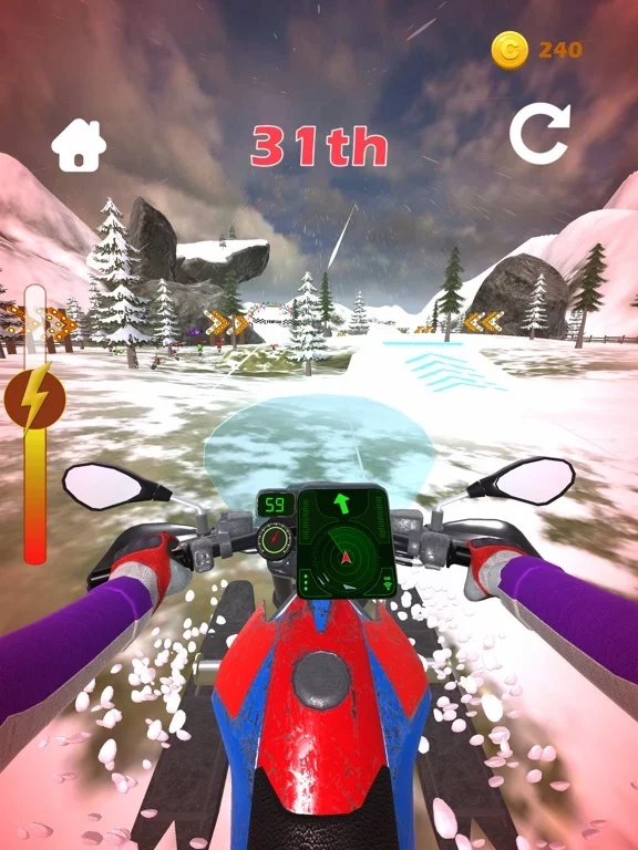 Изображение игры: Snow Racer!