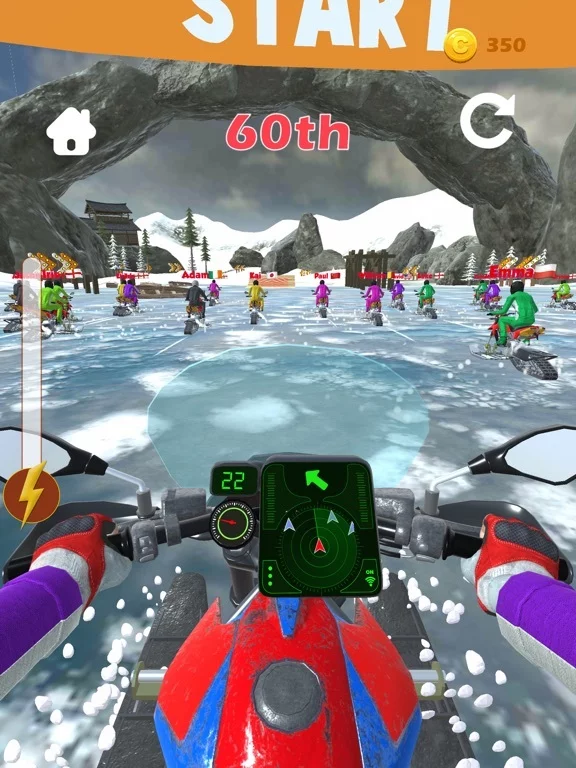 Изображение игры: Snow Racer!