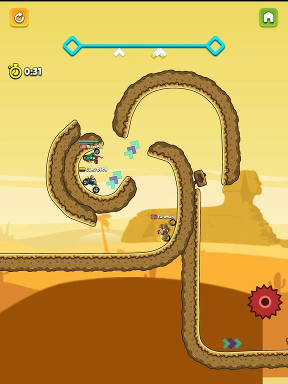 Изображение игры: BikeRace.io