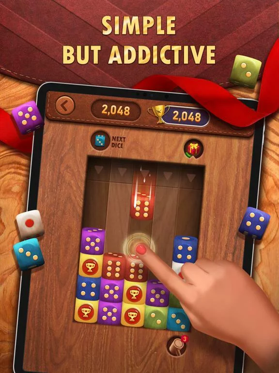 Изображение игры: Drop Dice Merge: Puzzle Block