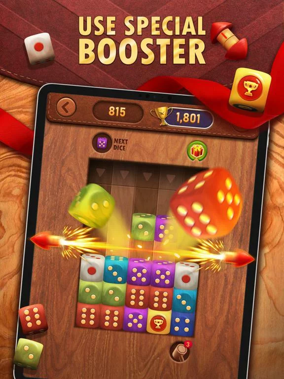 Изображение игры: Drop Dice Merge: Puzzle Block