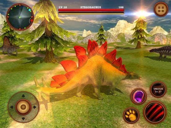 Изображение игры: Stegosaurus Simulator Game: Dinosaur Survival 3D