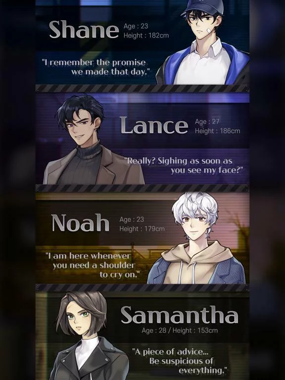 Изображение игры: Havenless- Thriller Otome Game