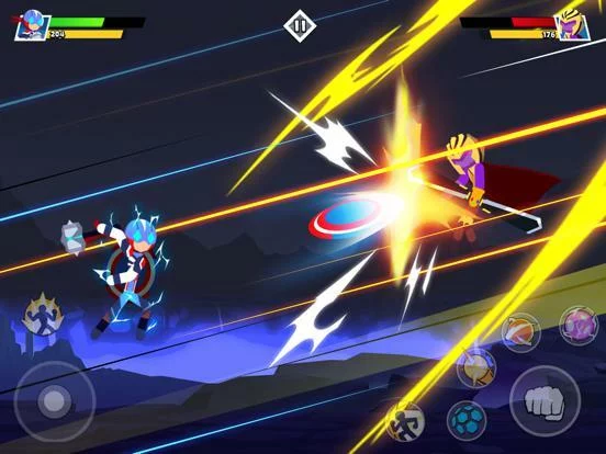 Изображение игры: Stickman Combat: Superhero