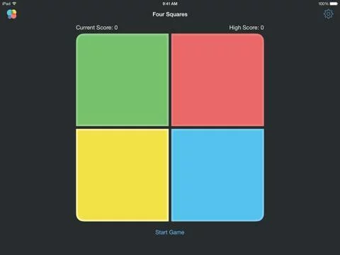 Изображение игры: Four Squares - Classic Pattern Memorisation Game